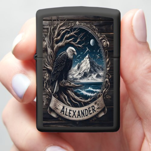 Alexander Eagle on a Mountainside Zippo Lighter