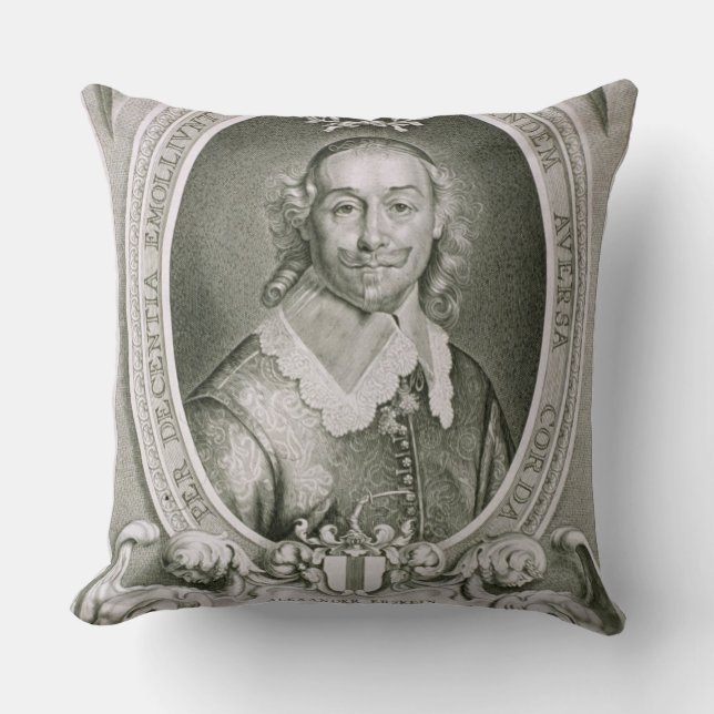 Alexander Erskein (d.1656) from 'Portraits des Hom Throw Pillow (Front)