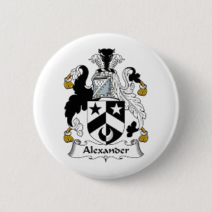 Alexander Family Crest Pinback Button