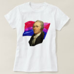 Alexander Hamilton + Bisexual Pride T-shirt at Zazzle