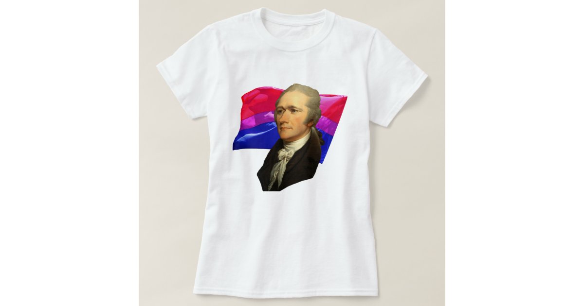 Alexander Hamilton + Bisexual Pride T-Shirt | Zazzle