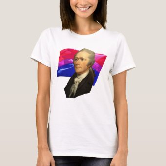 Alexander Hamilton + Bisexual Pride T-Shirt | Zazzle