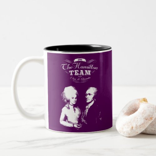 Alexander Hamilton Eliza History Gifts Portrait Two_Tone Coffee Mug