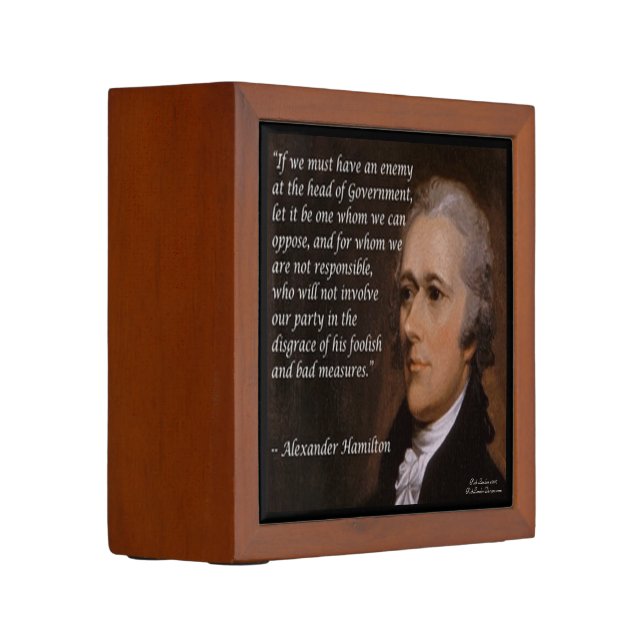 Alexander Hamilton "Enemy Leader" Desk Organizer (Left)