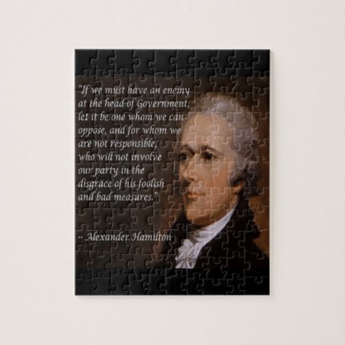 Alexander Hamilton Enemy Leader Gift Jigsaw Puzzle