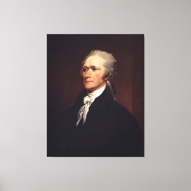 Alexander Hamilton Founder & Federalist Papers Canvas Print (Front)