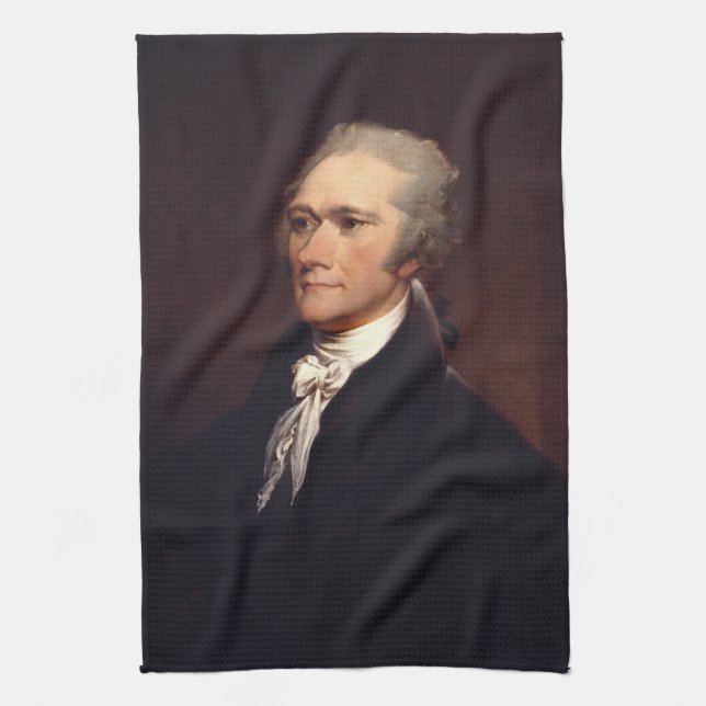 Alexander Hamilton Founder & Federalist Papers Kitchen Towel (Vertical)