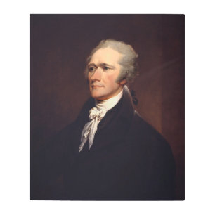 Alexander Hamilton Founder & Federalist Papers Metal Print