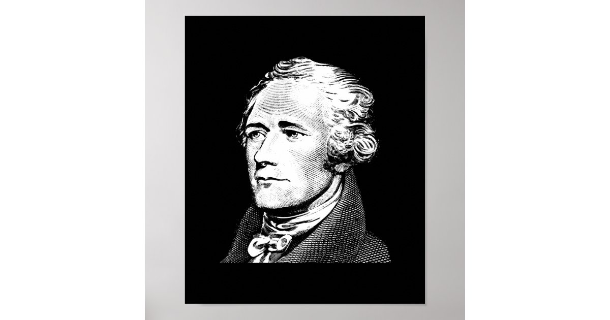 Alexander Hamilton Founding Father Graphic Poster