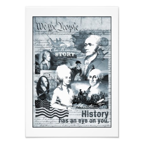 Alexander Hamilton George Washington History Gifts Photo Print