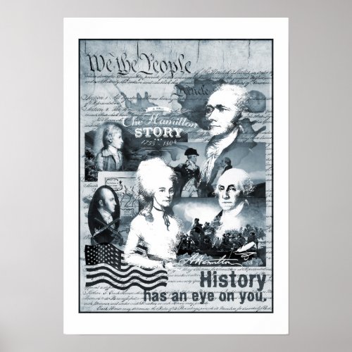 Alexander Hamilton George Washington History Gifts Poster