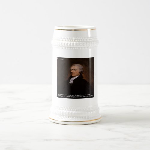 Alexander Hamilton Gifts Beer Stein