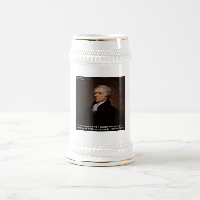 Alexander Hamilton Gifts Beer Stein (Center)