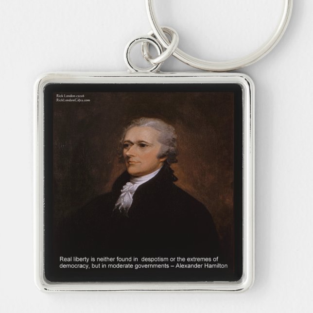 Alexander Hamilton Gifts Keychain (Front)