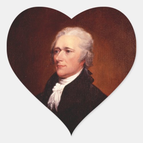 Alexander Hamilton Heart Sticker