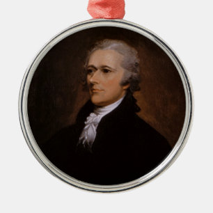 Alexander Hamilton Metal Ornament