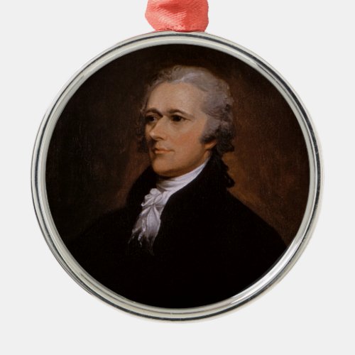 Alexander Hamilton Metal Ornament