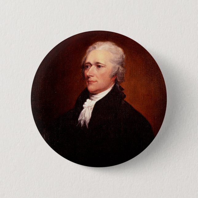 Alexander Hamilton Pinback Button (Front)