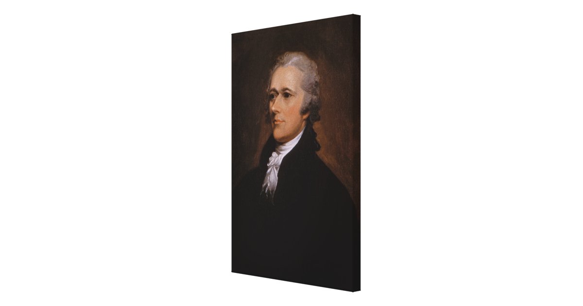 Alexander Hamilton Portrait By John Trumbull Canvas Print Zazzle Com