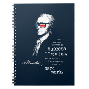 Alexander Hamilton Quote Saying. Motivational Gift Notebook