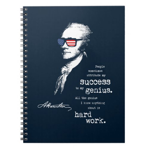 Alexander Hamilton Quote Saying Motivational Gift Notebook
