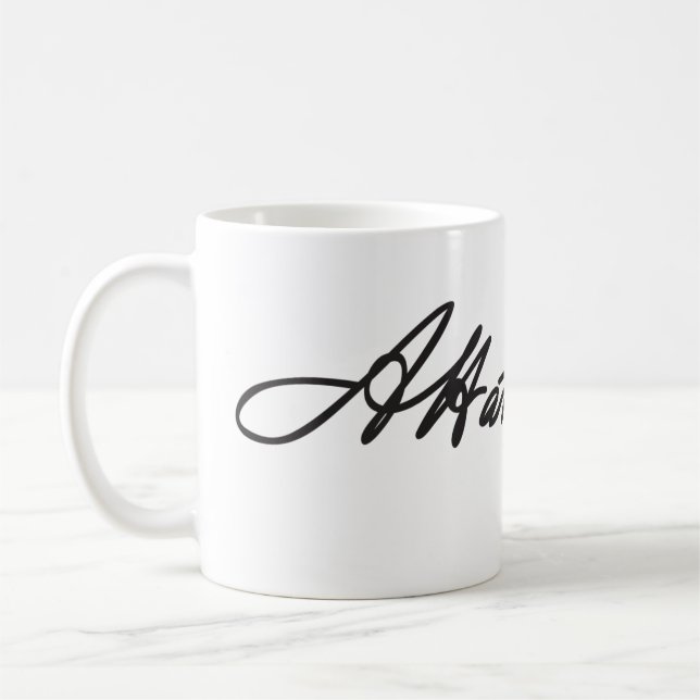 Alexander Hamilton Signature Mug (Left)