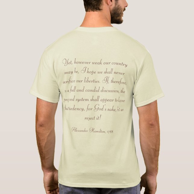 Alexander Hamilton T-Shirt (Back)