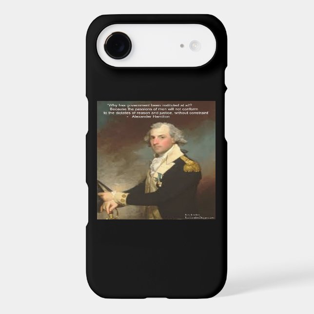 Alexander Hamilton & "Why Government" Quote Cases (Back)
