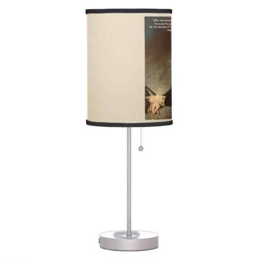 Alexander Hamilton "Why Government" Table Lamp (Left)