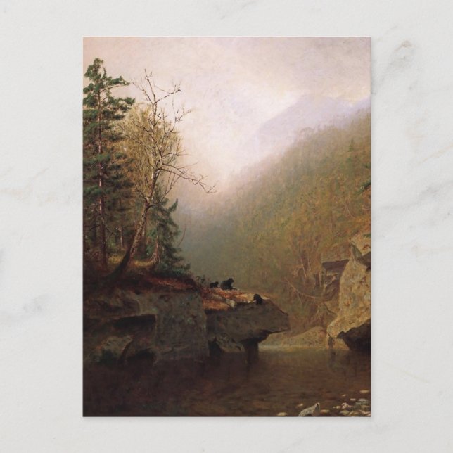 Alexander Helwig Wyant, Three Bears Postcard (Front)