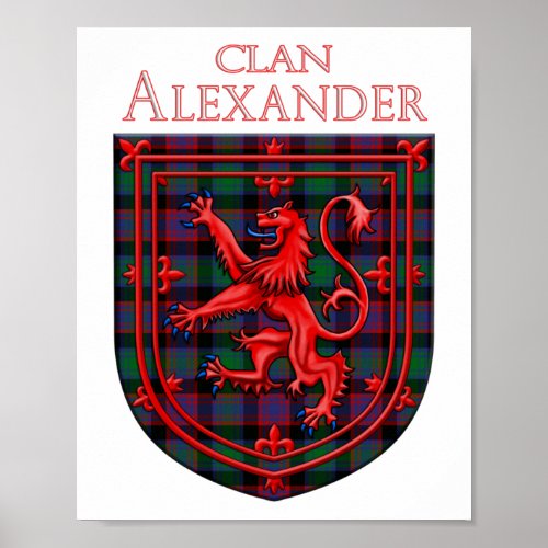 Alexander Hunting Tartan Scottish Plaid Poster