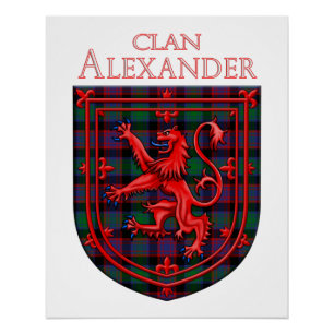 Alexander Hunting Tartan Scottish Plaid Poster