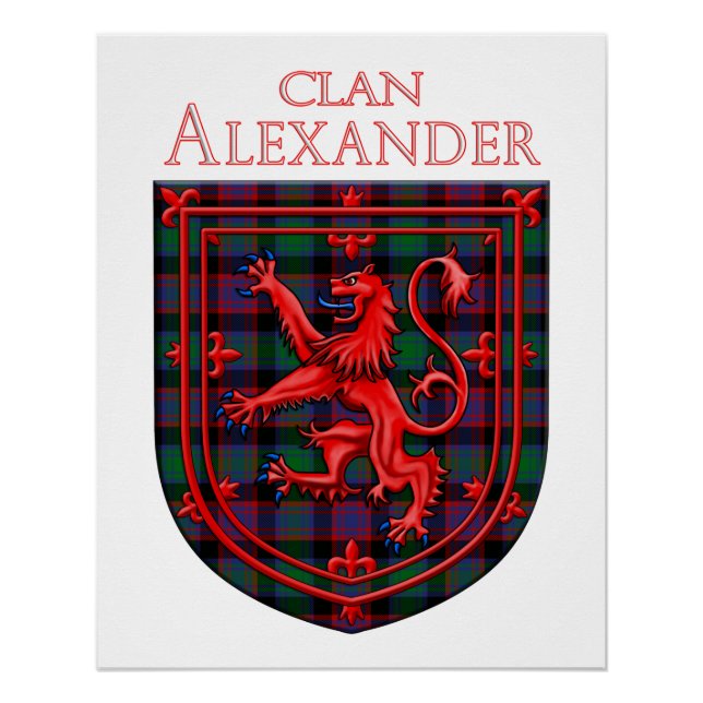 Alexander Hunting Tartan Scottish Plaid Poster (Front)