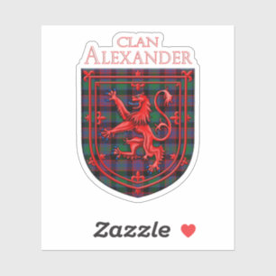 Alexander Hunting Tartan Scottish Plaid Sticker
