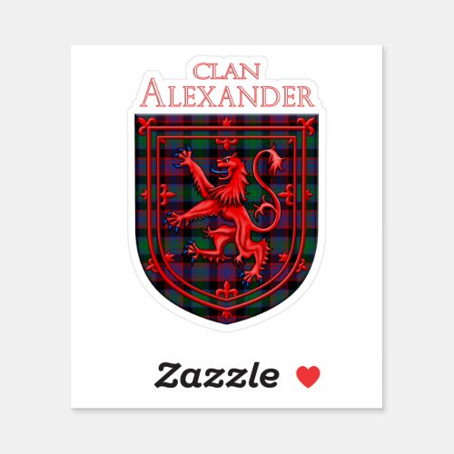 Alexander Hunting Tartan Scottish Plaid Sticker