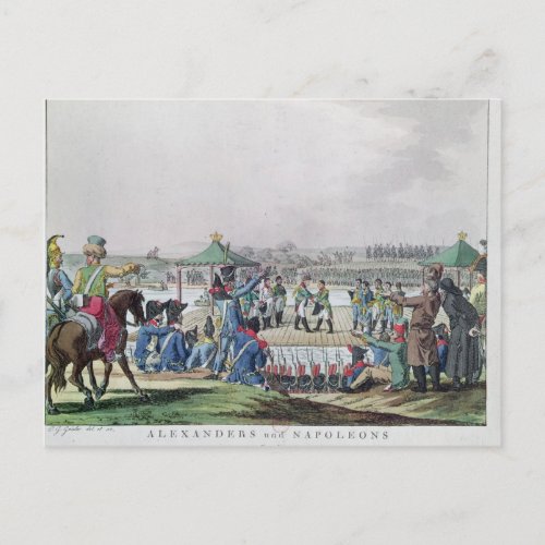 Alexander I  and Napoleon Postcard