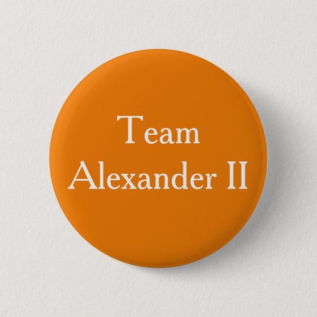 Alexander II, King of Scots Button (Front)