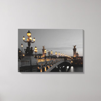 Alexander III Bridge, Paris Canvas Print