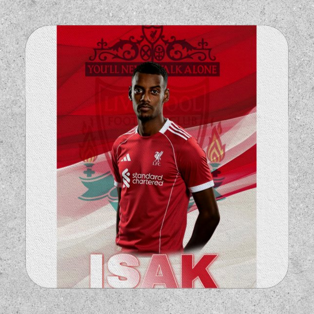 Alexander isak Liverpool football player Patch (Front)