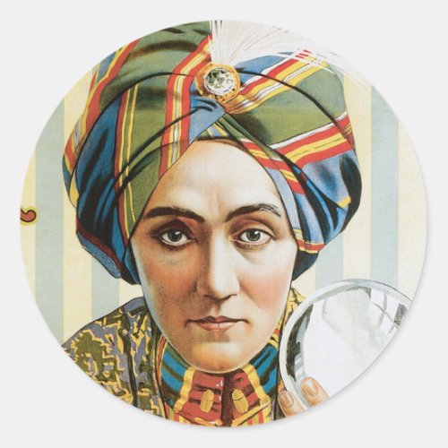 Alexander  Mentalist Physic Vintage Magic Act Classic Round Sticker