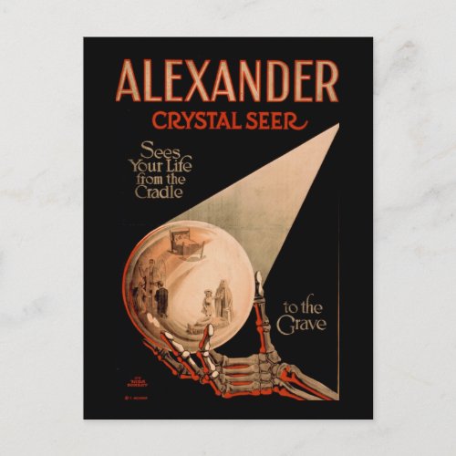 Alexander sees your life from the cradle postcard