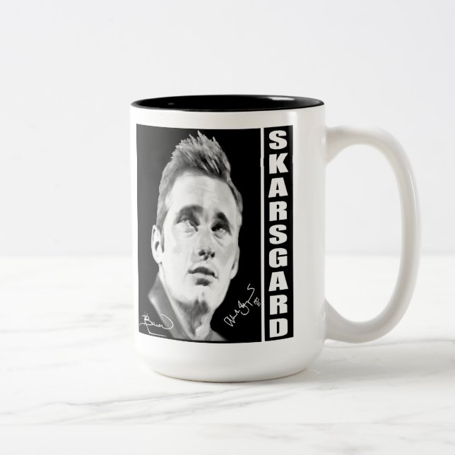 Alexander Skarsgard By Kristin Bauer Two-Tone Coffee Mug (Right)