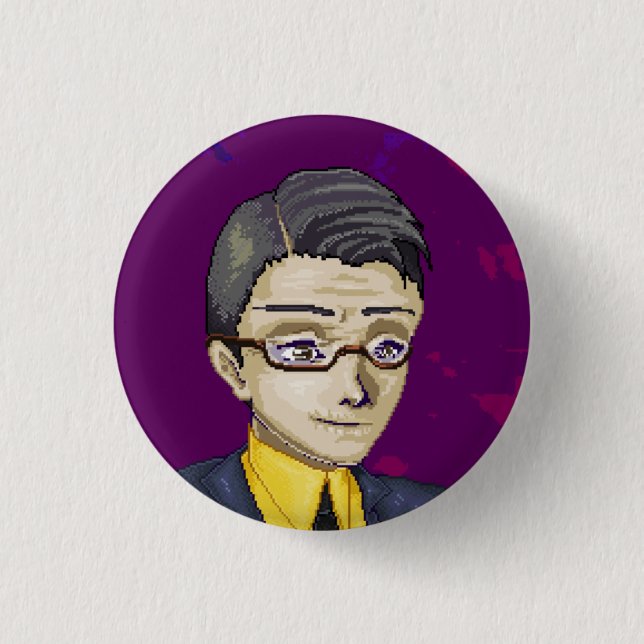 Alexander - small pin-back button (Front)