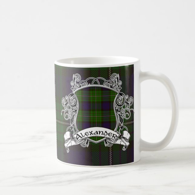 Alexander Tartan Shield Coffee Mug (Right)