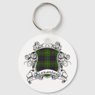Alexander Tartan Shield Keychain