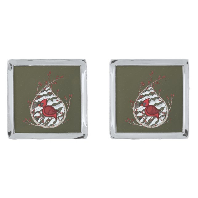 Alexander the Cardinal Cufflinks (Front)