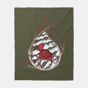 Alexander the Cardinal Fleece Blanket