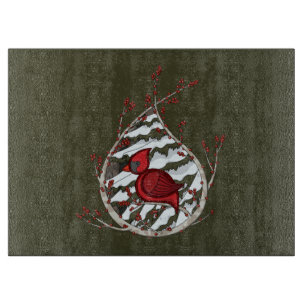 Alexander the Cardinal Glass Cutting Board