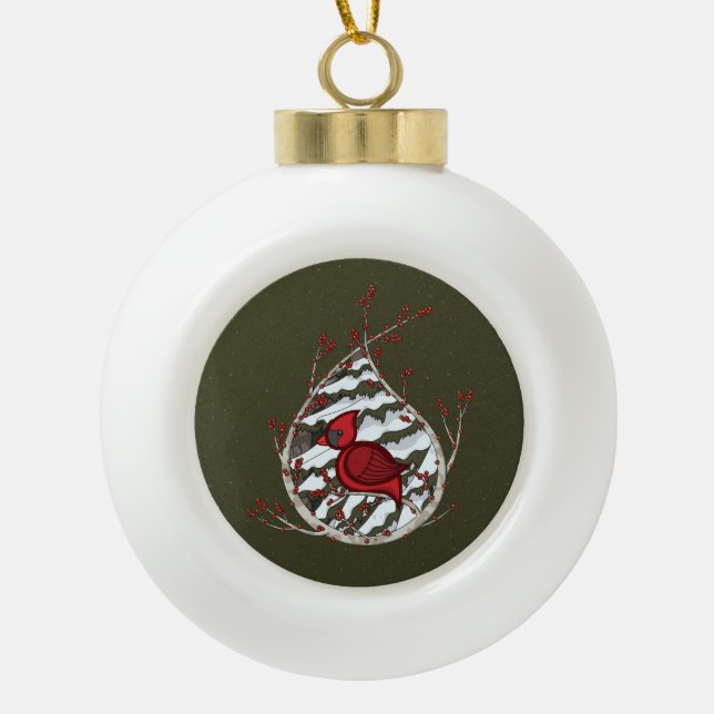 Alexander the Cardinal Premium Ornament (Front)