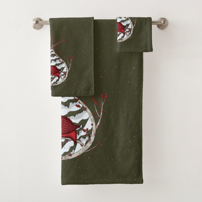 Alexander the Cardinal Towel Set (Insitu)